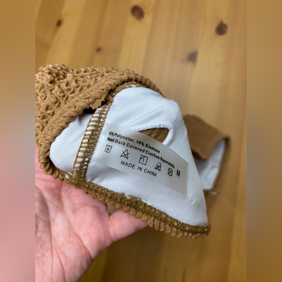 NEW Never Worn SHEIN Crinkle Cut Out High Waisted Bikini - Picture 7 of 7